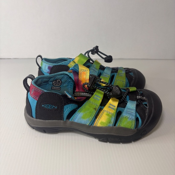 Keen Kids' Newport H2 Water Sandals Size 13 1018441 Tie Dye Rainbow Bungee Strap - Picture 3 of 15
